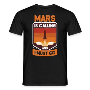 Mars - T-shirt homme - noir - Devant - AI Model Male 178 light (178cm)