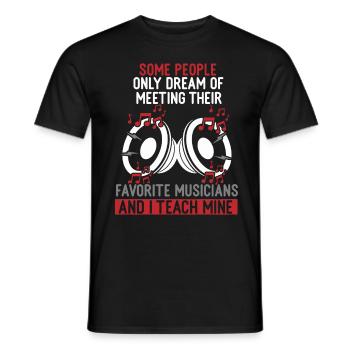 professeurs de musique boxen dj formateur deejay - T-shirt homme - noir - Devant - AI Model Male 178 light (178cm)