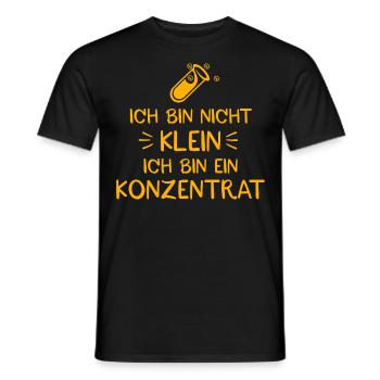Ich bin nicht klein ich bin ein Konzentrat - Männer T-Shirt - Schwarz - Vorne - AI Model Male 178 light (178cm)