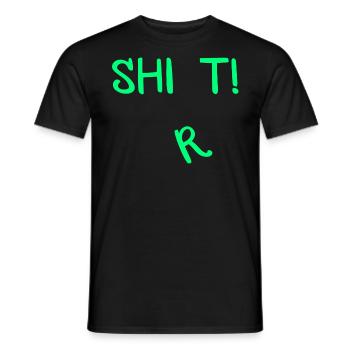 T-shirt shit ! - T-shirt homme - noir - Devant - AI Model Male 178 light (178cm)