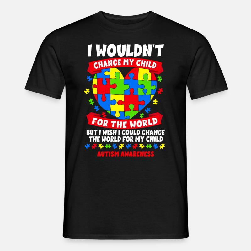 Autismus Bewusstsein - Männer T-Shirt - Schwarz