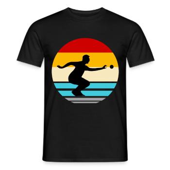 Boule Petanque Boccia Boule Player Boules Ball - Men's T-Shirt - black - Front - AI Model Male 178 light (178cm)
