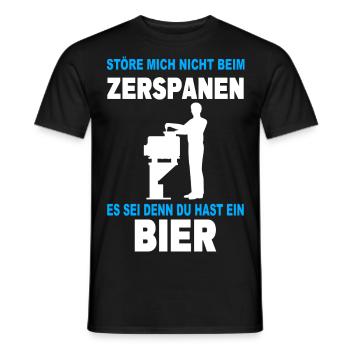 Zerspanungsmechaniker Dreher Fräser Mechaniker - Männer T-Shirt - Schwarz - Vorne - AI Model Male 178 light (178cm)