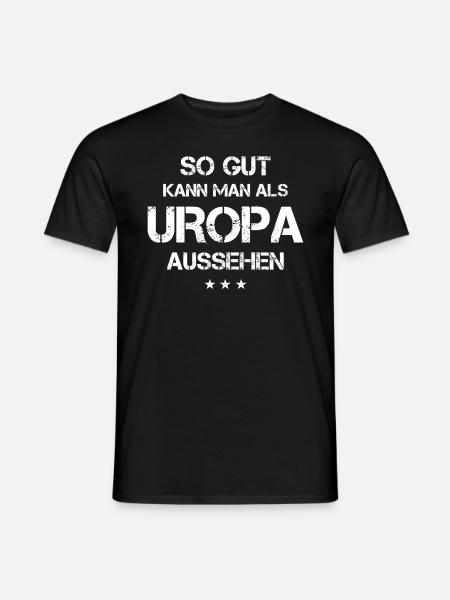 Uropa Geschenk - Männer T-Shirt - Schwarz