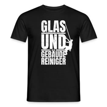 Glas und Gebäudereiniger Geschenkidee job Geschenk - Männer T-Shirt - Schwarz - Vorne - AI Model Male 178 light (178cm)