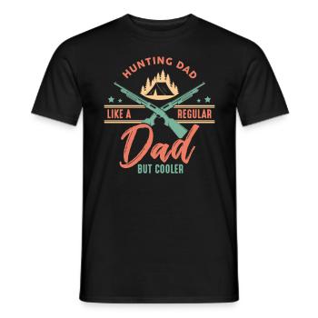 Hunting Dad Like A Regular Dad But Cooler - T-shirt homme - noir - Devant - AI Model Male 178 light (178cm)