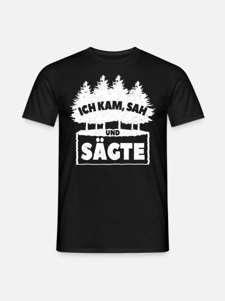 Kettensäge Motorsäge Waldarbeiter Förster Geschenk - Männer T-Shirt - Schwarz