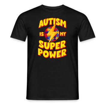 Autismus Bewusstsein - Männer T-Shirt - Schwarz - Vorne - AI Model Male 178 light (178cm)