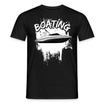 Boot Regatta . Motorboot Motoryacht . Yacht Segeln - Männer T-Shirt - Schwarz - Vorne - AI Model Male 178 light (178cm)