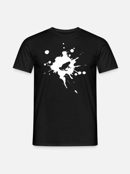 Frosch Tier Laubfrosch Amphibie Quak Frösche Frog - Männer T-Shirt - Schwarz