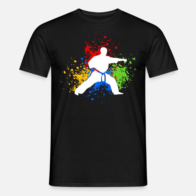Karate Freizeit Geschenk Karateka - Männer T-Shirt - Schwarz