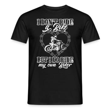 I Ride My Own Ride My Own Biker Lover or Mechanic - Männer T-Shirt - Schwarz - Vorne - AI Model Male 178 light (178cm)