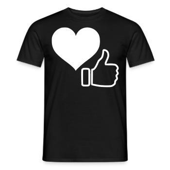 Like me - Männer T-Shirt - Schwarz - Vorne - AI Model Male 178 light (178cm)