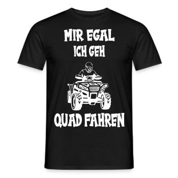 Quad Quadfahrer Motorsport Offroad Quad Spruch - Männer T-Shirt - Schwarz - Vorne - AI Model Male 178 light (178cm)