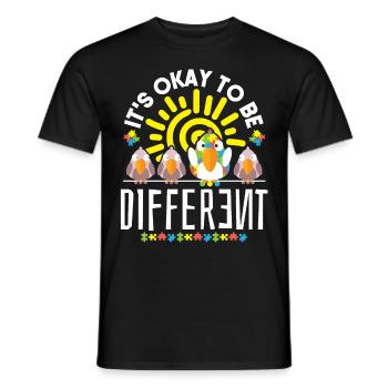 Autismus Bewusstsein - Männer T-Shirt - Schwarz - Vorne - AI Model Male 178 light (178cm)