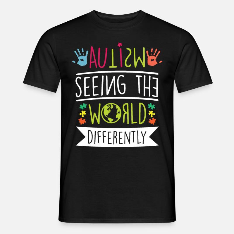 Autismus Bewusstsein - Männer T-Shirt - Schwarz