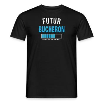 futur BUCHERON - T-shirt homme - noir - Devant - AI Model Male 178 light (178cm)