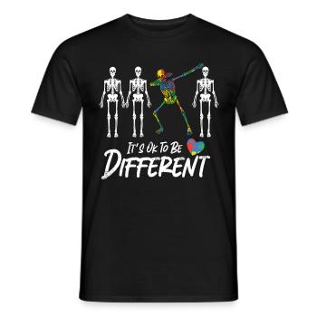 Autisme Conscience - T-shirt homme - noir - Devant - AI Model Male 178 light (178cm)