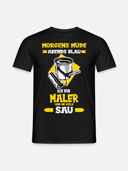 Maler und Lackierer Maler Lackierer Handwerker - Männer T-Shirt - Schwarz