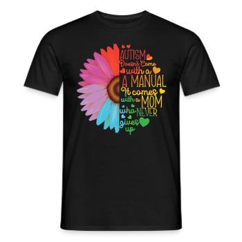 Autisme Conscience - T-shirt homme - noir - Devant - AI Model Male 178 light (178cm)