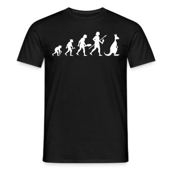 Kangaroo Australia Kangaroo Marsupial Kangaroos - Men's T-Shirt - black - Front - AI Model Male 178 light (178cm)