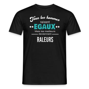 les meilleurs RALEURS - T-shirt homme - noir - Devant - AI Model Male 178 light (178cm)
