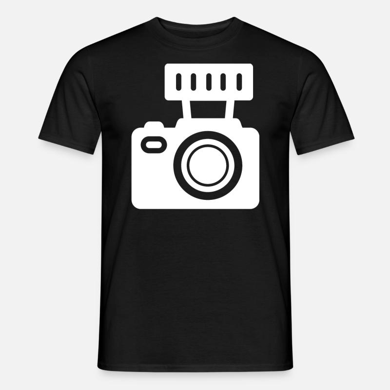 Fotoapparat - Männer T-Shirt - Schwarz
