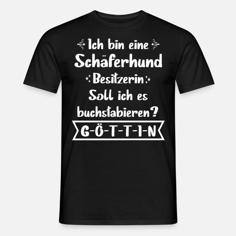 Schäferhund - Deutscher Schäferhund - Männer T-Shirt - Schwarz