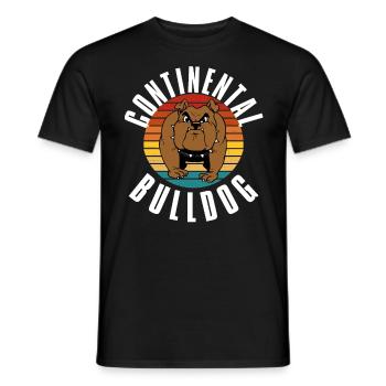 Colorbulls Conti Bulldoggen Continental Bulldogs - Men's T-Shirt - black - Front - AI Model Male 178 light (178cm)