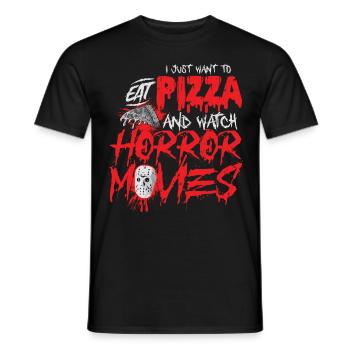 Film d’horreur - T-shirt homme - noir - Devant - AI Model Male 178 light (178cm)