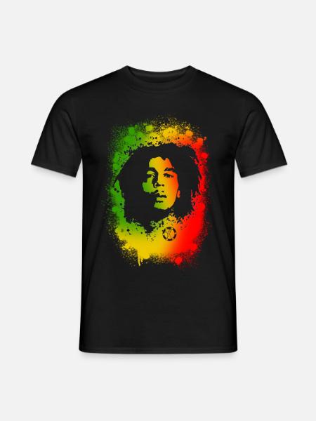 Ondoyance - Schablone rasta - Männer T-Shirt - Schwarz