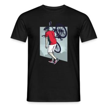 Vélo Vélo Vélo - T-shirt homme - noir - Devant - AI Model Male 178 light (178cm)