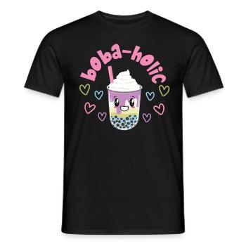 Bubble Tea - Men's T-Shirt - black - Front - AI Model Male 178 light (178cm)