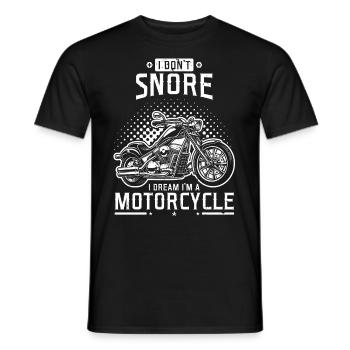 Motorcycle Biker - Men's T-Shirt - black - Front - AI Model Male 178 light (178cm)