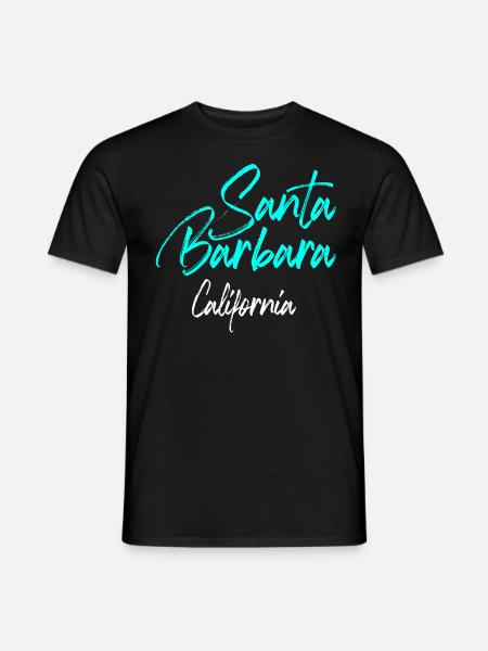 Santa Barbara California - Men's T-Shirt - black