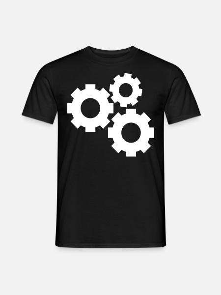 gear wheels - Men's T-Shirt - black