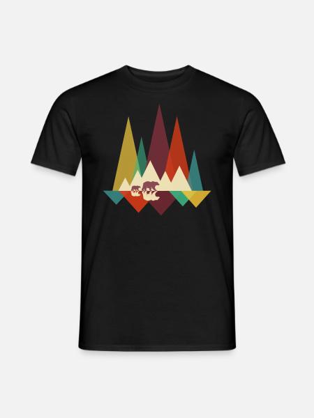 L’ours errant Ours errants - T-shirt homme - noir