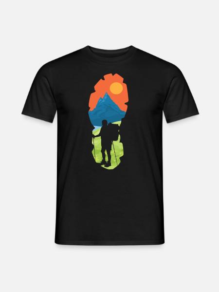 Randonner - T-shirt homme - noir
