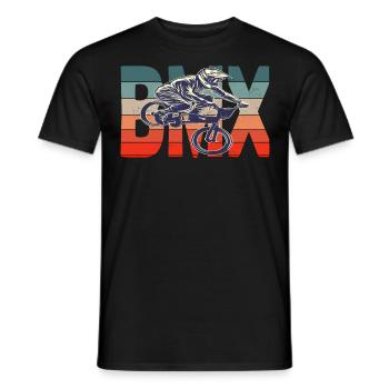 Vélo vélo vélo rétro vélo - T-shirt homme - noir - Devant - AI Model Male 178 light (178cm)