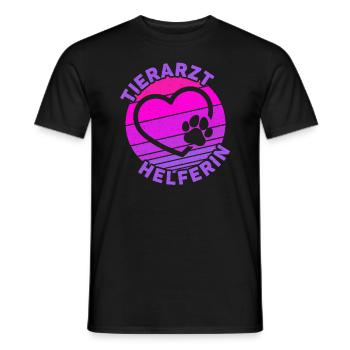 Tierarzthelferin Tiermedizinische Fachangestellte - Männer T-Shirt - Schwarz - Vorne - AI Model Male 178 light (178cm)