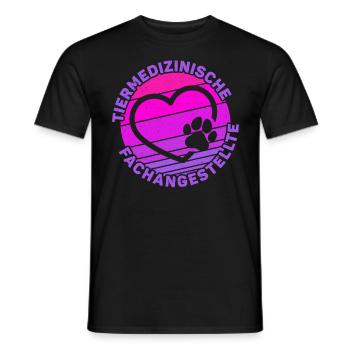 Tierarzthelferin Tiermedizinische Fachangestellte - Männer T-Shirt - Schwarz - Vorne - AI Model Male 178 light (178cm)