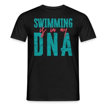 S’agiter dans The Pool Life Is Cool Swimmers Rule - T-shirt homme - noir - Devant - AI Model Male 178 light (178cm)