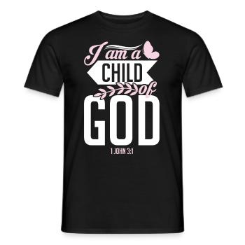Christlicher Bibelvers Religion Kreuz - Männer T-Shirt - Schwarz - Vorne - AI Model Male 178 light (178cm)