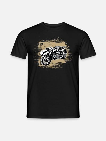 Mofa Moped Gespann Ural Ostalgie DDR mofa DDR Mope - Männer T-Shirt - Schwarz