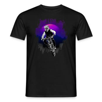 Mountain Biker / MTB Downhill Fahrrad geschenk - Männer T-Shirt - Schwarz - Vorne - AI Model Male 178 light (178cm)
