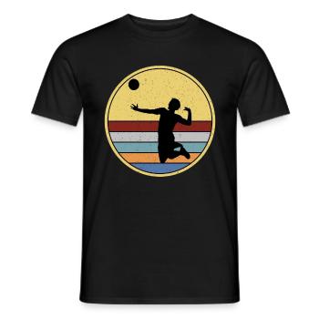 Volleyball Sport Volleyballer Mann Herren - Männer T-Shirt - Schwarz - Vorne - AI Model Male 178 light (178cm)