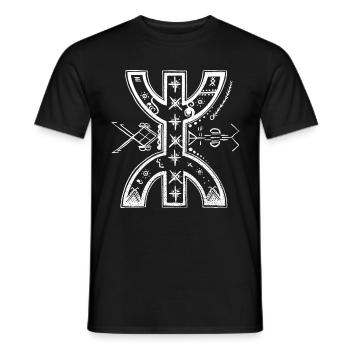 Amazigh Berber Symbol - Männer T-Shirt - Schwarz - Vorne - AI Model Male 178 light (178cm)