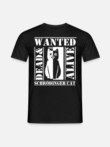 Schrödingers Katze Nerd Geek Physiker Wissenschaft - Mænd T-shirt - sort