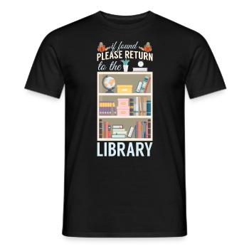 Livre Lire Littérature - T-shirt homme - noir - Devant - AI Model Male 178 light (178cm)