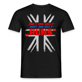 And how are you - Men's T-Shirt - black - Front - AI Model Male 178 light (178cm)